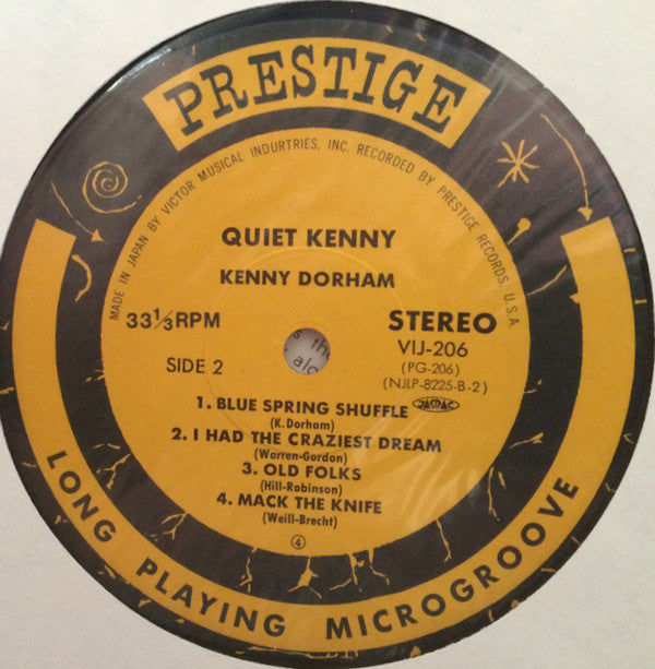 Kenny Dorham - Quiet Kenny (Vinyl, LP, Album, Reissue, Stereo) Very Good Plus (VG+) / Very Good Plus (VG+)