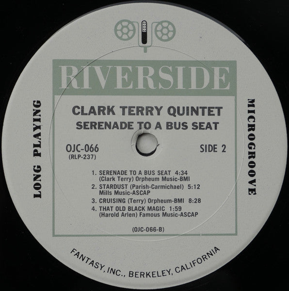 Clark Terry Quintet - Serenade To A Bus Seat (Vinyl, LP, Album, Reissue) Very Good Plus (VG+) / Near Mint (NM or M-)
