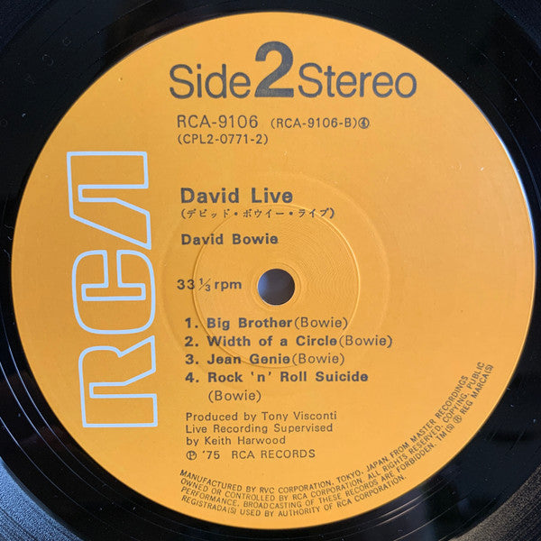 David Bowie - David Live (Vinyl, LP, Album, Reissue)