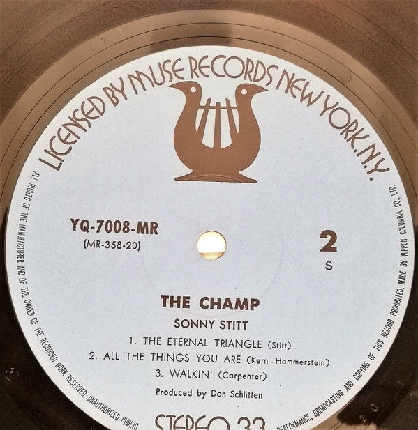 Sonny Stitt - The Champ (Vinyl, LP, Album) Very Good (VG) / Good Plus (G+)