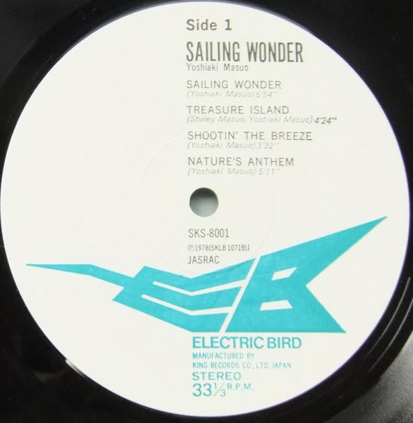Yoshiaki Masuo - Sailing Wonder (Vinyl, LP, Album, Stereo) Very Good Plus (VG+) / Very Good Plus (VG+)