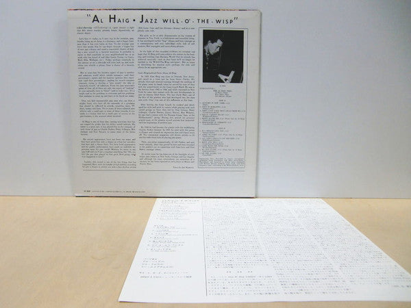 Al Haig - Jazz Will-O'-The-Wisp (Vinyl, LP, Album, Reissue, Mono) Very Good Plus (VG+) / Good (G)