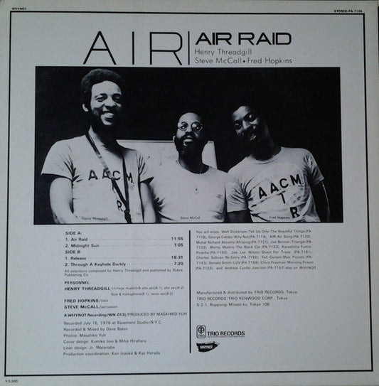 Air (4) - Air Raid (Vinyl, LP, Album, Promo) Near Mint (NM or M-) / Good (G)