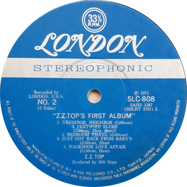 ZZ Top - ZZ Top's First Album = Z.Z.トップ・ファースト・アルバム (Vinyl, LP, Albu...
