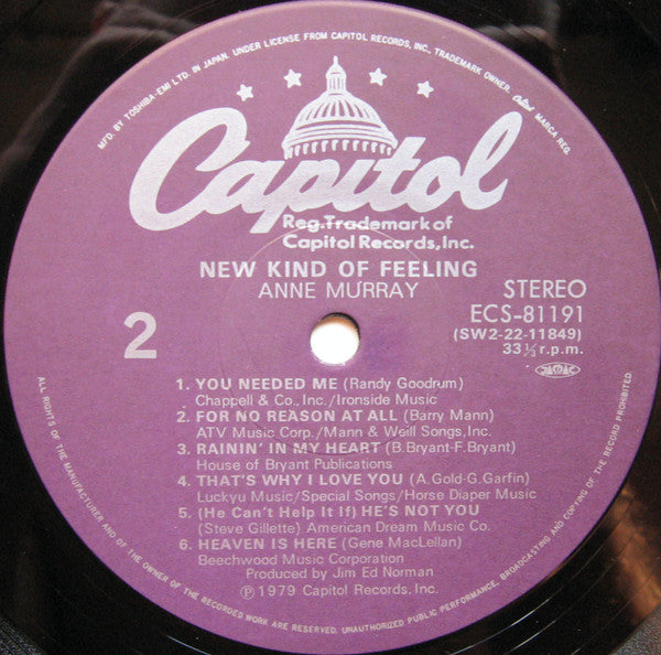 Anne Murray - New Kind Of Feeling (Vinyl, LP, Album)