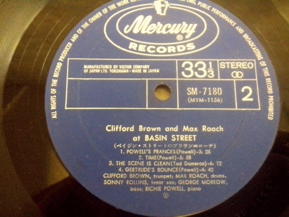 Clifford Brown And Max Roach - At Basin Street (Vinyl, LP, Album, Reissue) Very Good (VG) / Very Good Plus (VG+)