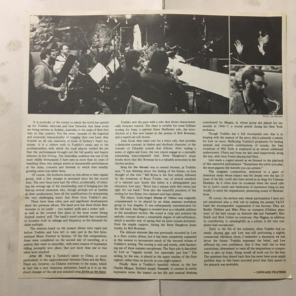 Toshiko Akiyoshi-Lew Tabackin Big Band - Farewell (Vinyl, LP, Album)