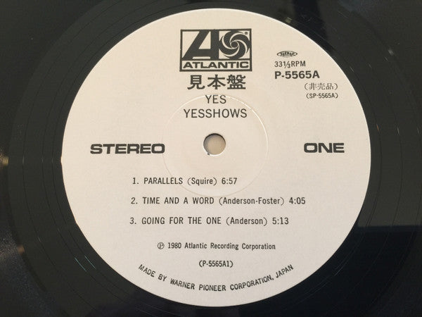 Yes - Yesshows (2xVinyl, LP, Album, Promo) Very Good Plus (VG+) / Good Plus (G+)