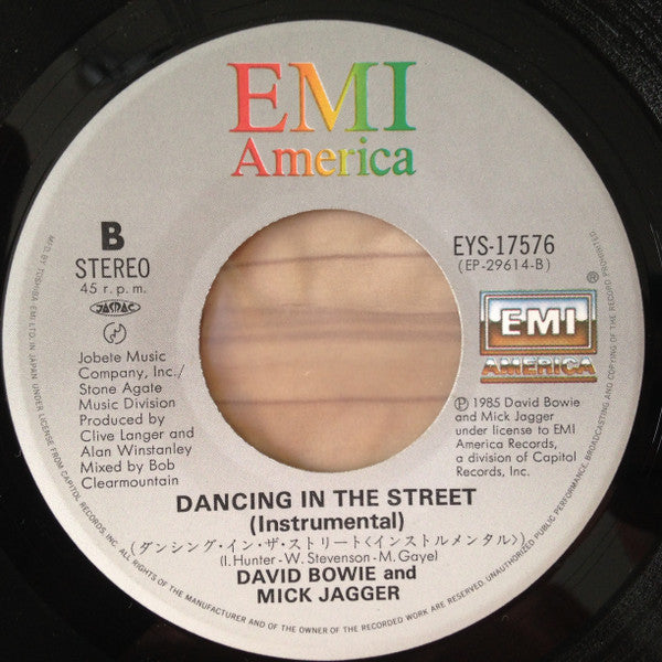 David Bowie - Dancing In The Street (Vinyl, 7", 45 RPM, Single) Very Good Plus (VG+) / Very Good Plus (VG+)