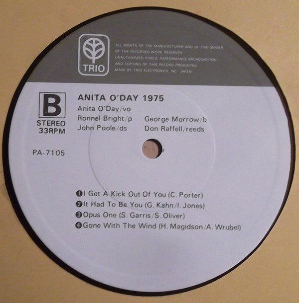 Anita O'Day - Anita 1975 (Vinyl, LP, Album) Very Good Plus (VG+) / Very Good (VG)