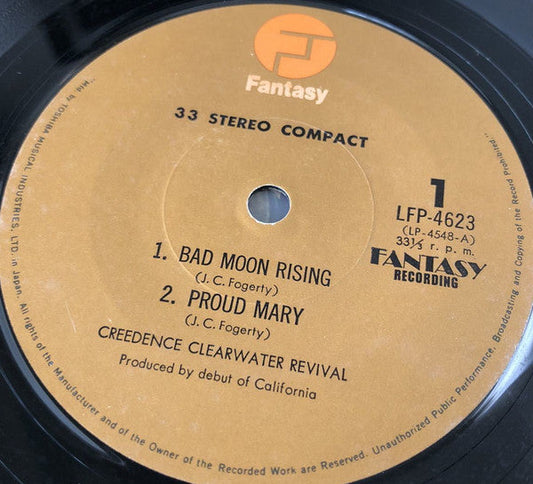 Creedence Clearwater Revival - Bad Moon Rising (Vinyl, 7", 33 ⅓ RPM, EP) Very Good Plus (VG+) / Very Good (VG)