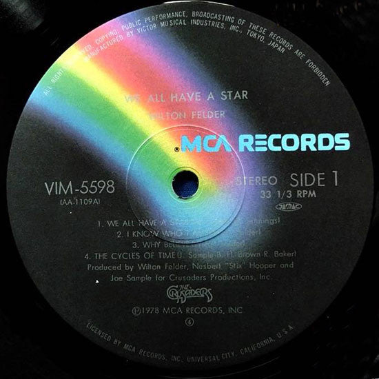 Wilton Felder - We All Have A Star (Vinyl, LP, Album, Reissue) Very Good (VG) / Very Good (VG)