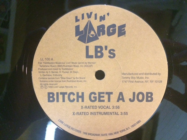 Lil' Bastards - Bitch Get A Job (Vinyl, 12") Good Plus (G+) / Generic