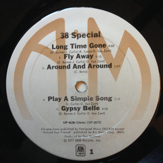 38 Special (2) - 38 Special (Vinyl, LP, Album) Good Plus (G+) / Very Good Plus (VG+)