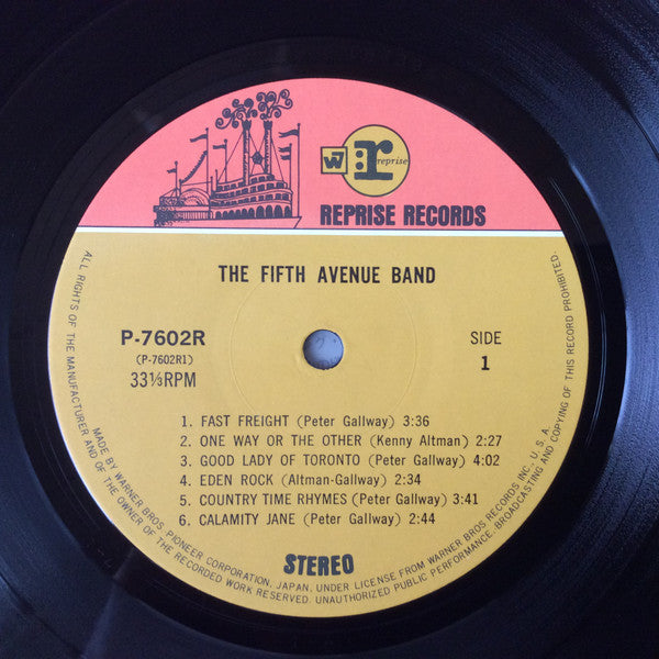 The Fifth Avenue Band - The Fifth Avenue Band (Vinyl, LP, Album, Reissue) Very Good Plus (VG+) / Very Good (VG)