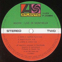 Agorà - Live In Montreux (Vinyl, LP, Album) Very Good (VG) / Very Good (VG)