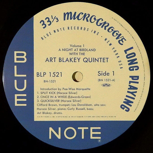 Art Blakey Quintet - A Night At Birdland, Volume 1 (Vinyl, LP, Album, Limited Edition, Reissue, Mono) Near Mint (NM or M-) / Near Mint (NM or M-)