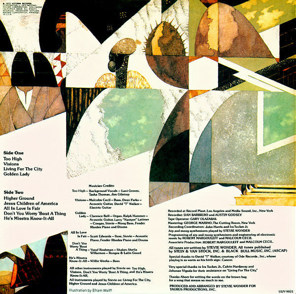 Stevie Wonder - Innervisions (Vinyl, LP, Album, Reissue) Very Good Plus (VG+) / Very Good Plus (VG+)