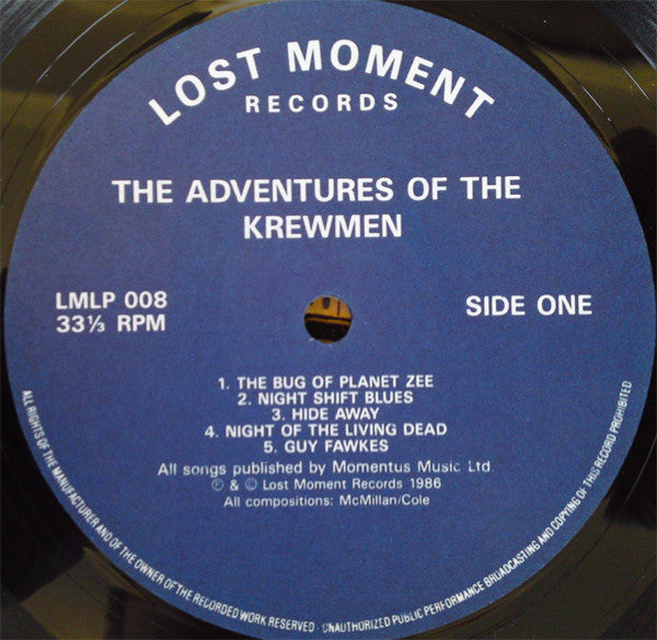 The Krewmen - The Adventures Of The Krewmen (Vinyl, LP, Album) Very Good Plus (VG+) / Very Good Plus (VG+)