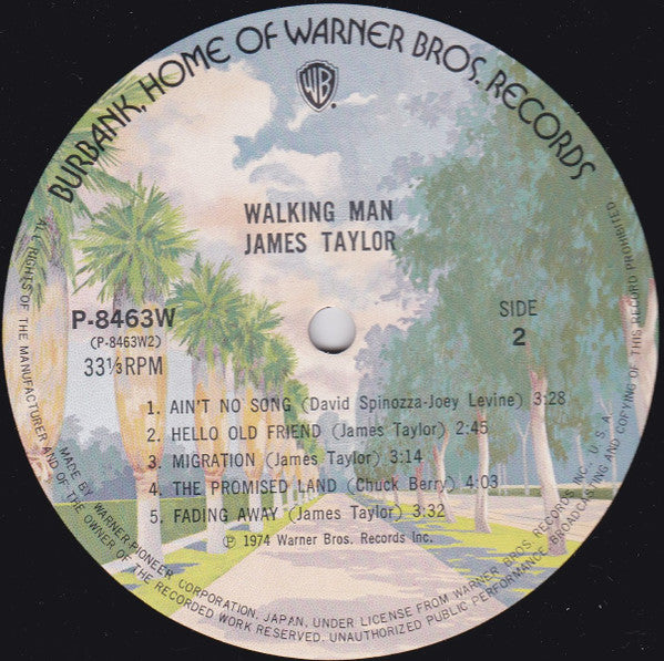 James Taylor (2) - Walking Man (Vinyl, LP, Album) Very Good (VG) / Very Good Plus (VG+)
