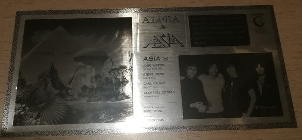 Asia (2) - Alpha (Vinyl, LP, Album, Stereo) Very Good Plus (VG+) / Very Good Plus (VG+)