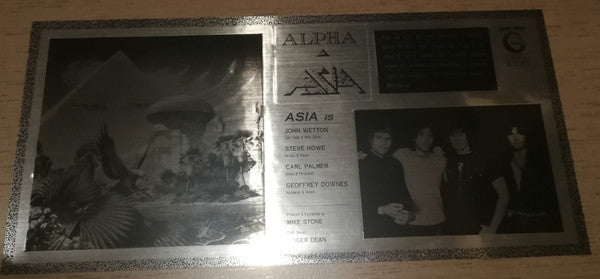 Asia (2) - Alpha (Vinyl, LP, Album, Stereo) Very Good Plus (VG+) / Very Good Plus (VG+)