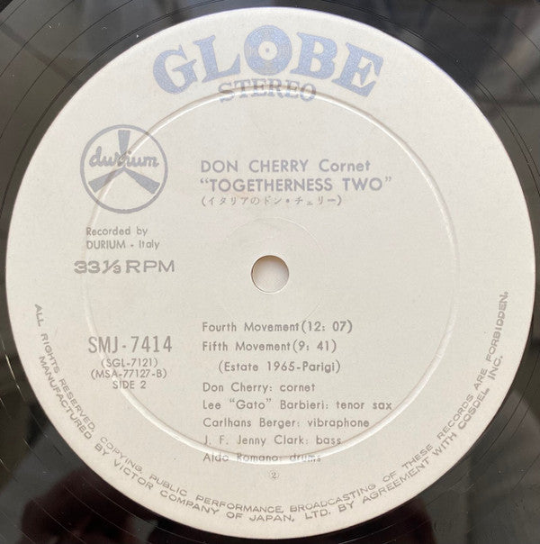 Don Cherry - Togetherness (Vinyl, LP, Album, Promo) Very Good Plus (VG+) / Very Good (VG)