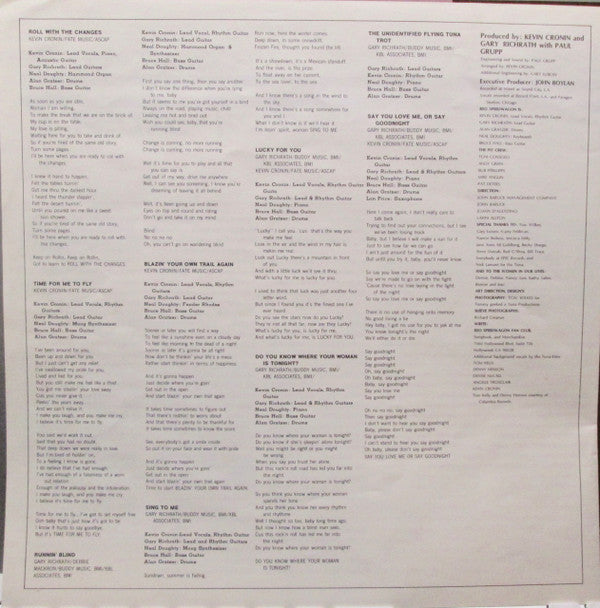 REO Speedwagon - You Can Tune A Piano, But You Can't Tuna Fish (Vinyl, LP, Album, Promo) Very Good (VG) / Very Good (VG)