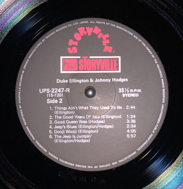 Duke Ellington - Duke Ellington & Johnny Hodges (Vinyl, LP, Compilation, Stereo) Near Mint (NM or M-) / Very Good Plus (VG+)