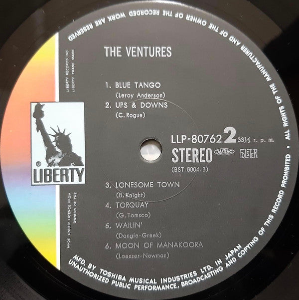 The Ventures - The Ventures (Vinyl, LP, Album, Stereo) Very Good (VG) / Fair (F)