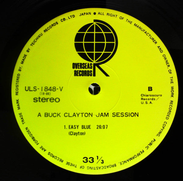 Buck Clayton - A Buck Clayton Jam Session (Vinyl, LP, Reissue, Stereo) Very Good Plus (VG+) / Good Plus (G+)