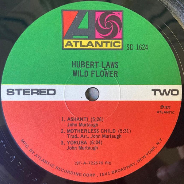 Hubert Laws - Wild Flower (Vinyl, LP, Album, Stereo) Good Plus (G+) / Good Plus (G+)