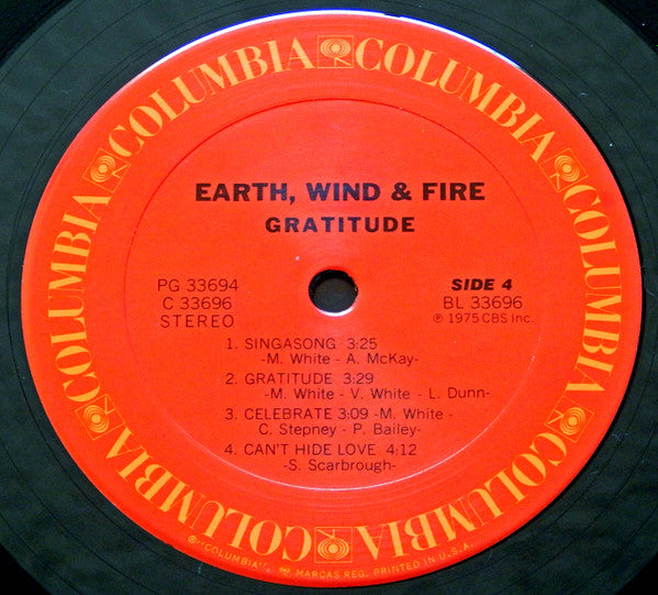 Earth, Wind & Fire - Gratitude (2xVinyl, LP, Album) Good Plus (G+) / Good Plus (G+)