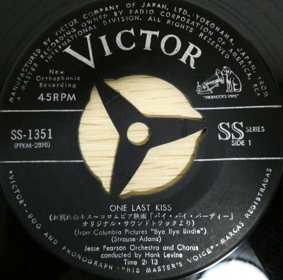 Jesse Pearson - One Last Kiss (Vinyl, 7", 45 RPM, Single) Very Good Plus (VG+) / Very Good Plus (VG+)