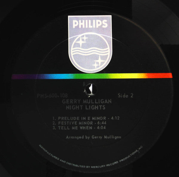 Gerry Mulligan - Night Lights (Vinyl, LP, Album, Stereo)