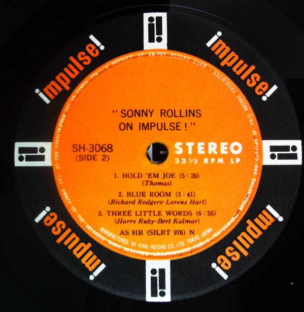 Sonny Rollins - On Impulse! (Vinyl, LP, Album, Stereo) Very Good (VG) / Very Good Plus (VG+)