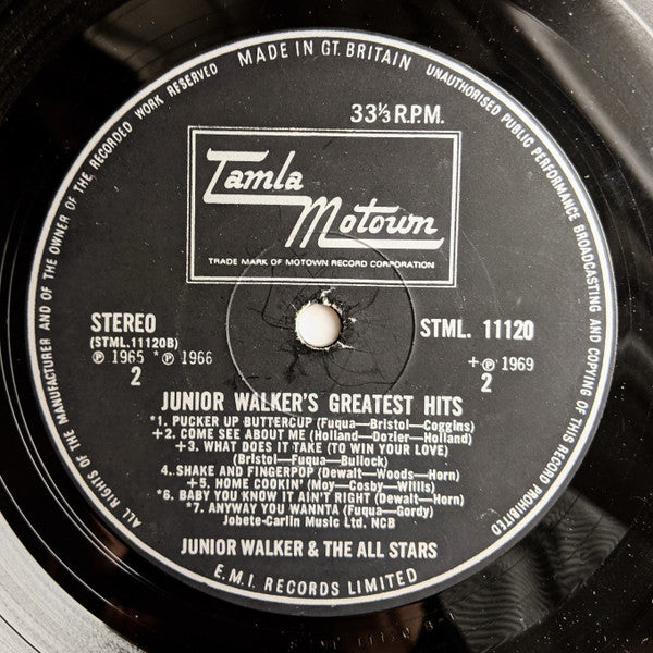 Junior Walker & The All Stars - Greatest Hits (Vinyl, LP, Compilation, Stereo) Good Plus (G+) / Good Plus (G+)