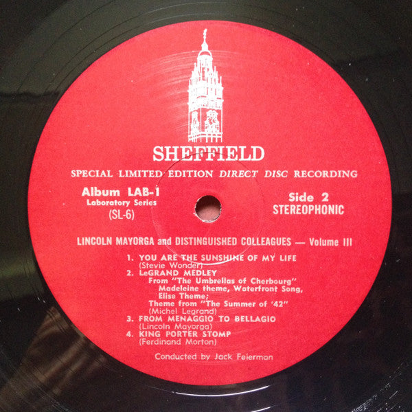 Lincoln Mayorga - Lincoln Mayorga & Distinguished Colleagues - Volume III (Vinyl, LP, Album, Limited Edition, Reissue, Stereo) Very Good Plus (VG+) / Very Good (VG)