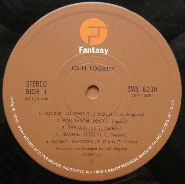 John Fogerty - John Fogerty (Vinyl, LP, Album) Very Good (VG) / Very Good Plus (VG+)