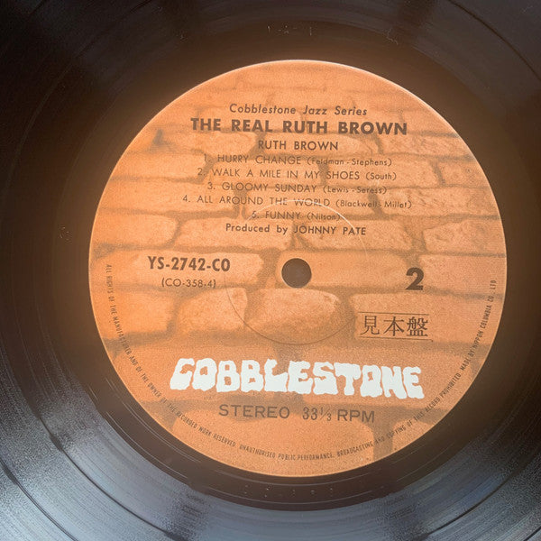 Ruth Brown - The Real Ruth Brown (Vinyl, LP, Album, Promo, Stereo) Good Plus (G+) / Good Plus (G+)