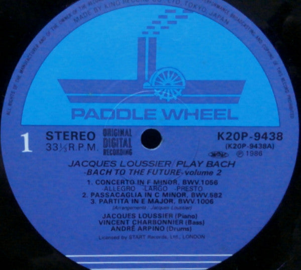 Jacques Loussier - Play Bach - Bach To The Future -Volume 2 (Vinyl, LP) Near Mint (NM or M-) / Near Mint (NM or M-)