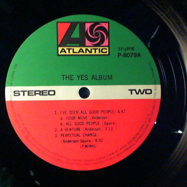 Yes - The Yes Album (Vinyl, LP, Album, Stereo) Very Good Plus (VG+) / Very Good (VG)