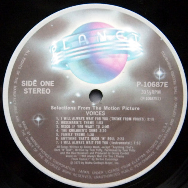 Jimmy Webb - Selections From The Motion Picture Soundtrack "Voices" (Vinyl, LP, Album) Very Good Plus (VG+) / Very Good (VG)