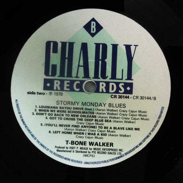 T-Bone Walker - Stormy Monday Blues (Vinyl, LP, Album, Reissue) Very Good Plus (VG+) / Very Good Plus (VG+)