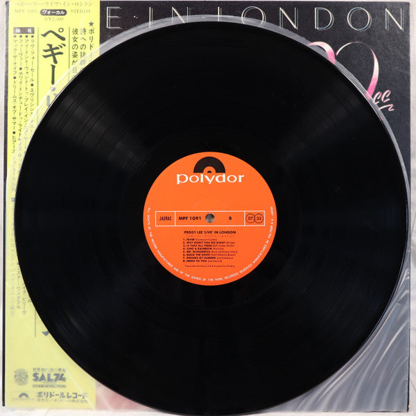 Peggy Lee - Live In London (Vinyl, LP, Album, Stereo) Very Good (VG) / Very Good (VG)