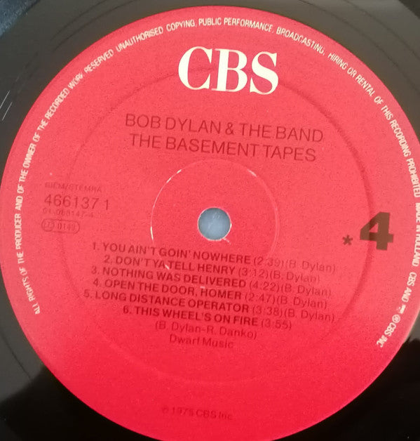 Bob Dylan - The Basement Tapes (Vinyl, LP, Album, Stereo) Very Good Plus (VG+) / Very Good Plus (VG+)