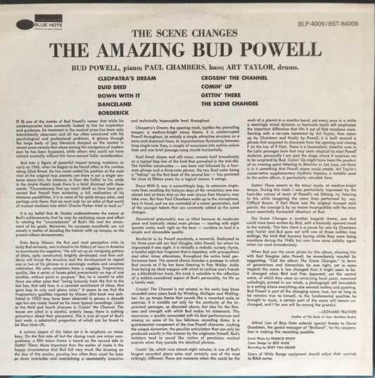 Bud Powell - The Scene Changes, Vol. 5 (Vinyl, LP, Album, Reissue, Stereo) Very Good Plus (VG+) / Very Good Plus (VG+)