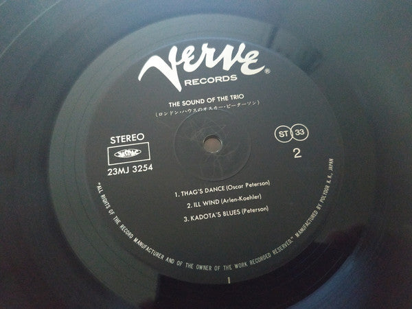 Oscar Peterson - The Sound Of The Trio (Vinyl, LP, Album, Reissue, Stereo) Very Good Plus (VG+) / Very Good Plus (VG+)