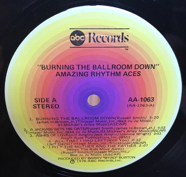 The Amazing Rhythm Aces - Burning The Ballroom Down (Vinyl, LP, Album) Very Good (VG) / Very Good (VG)