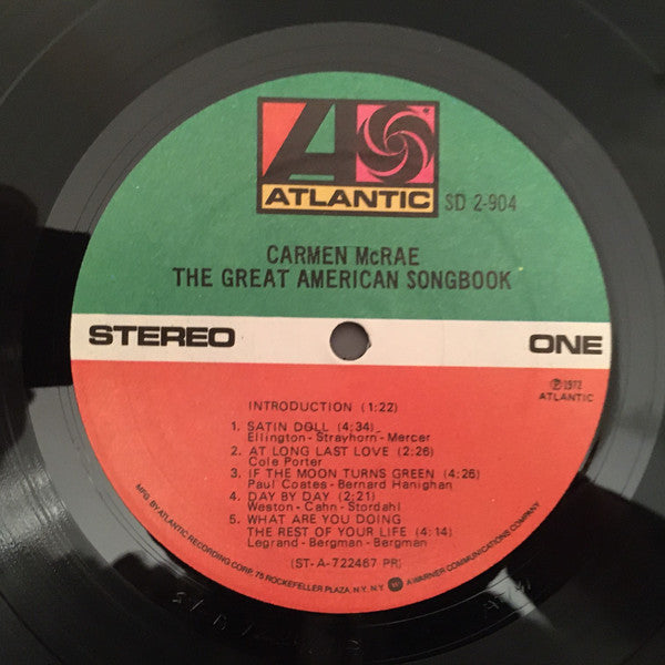 Carmen McRae - The Great American Songbook (2xVinyl, LP, Album, Reissue, Repress, Stereo) Very Good (VG) / Good Plus (G+)